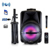 Befree Sound beFree Sound 12 Inch Bluetooth Rechargeable Portable PA Party Speaker with Reactive LED Lights and Stand