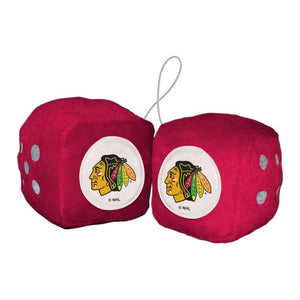 Chicago Blackhawks Fuzzy Dice - Fan Mats