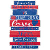 Philadelphia 76ers Sign 11x17 Wood Family Word - WinCraft