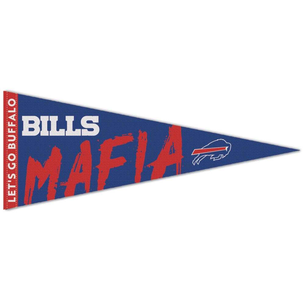 Buffalo Bills Pennant 12x30 Premium Style Bills Mafia Design - Special Order - WinCraft