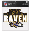 Baltimore Ravens Decal 8x8 Perfect Cut Color Slogan - WinCraft
