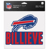 Buffalo Bills Decal 8x8 Perfect Cut Color Slogan - WinCraft