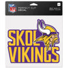 Minnesota Vikings Decal 8x8 Perfect Cut Color Slogan - WinCraft