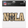 New Orleans Saints Decal 8x8 Perfect Cut Color Slogan - WinCraft