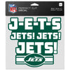 New York Jets Decal 8x8 Perfect Cut Color Slogan - WinCraft