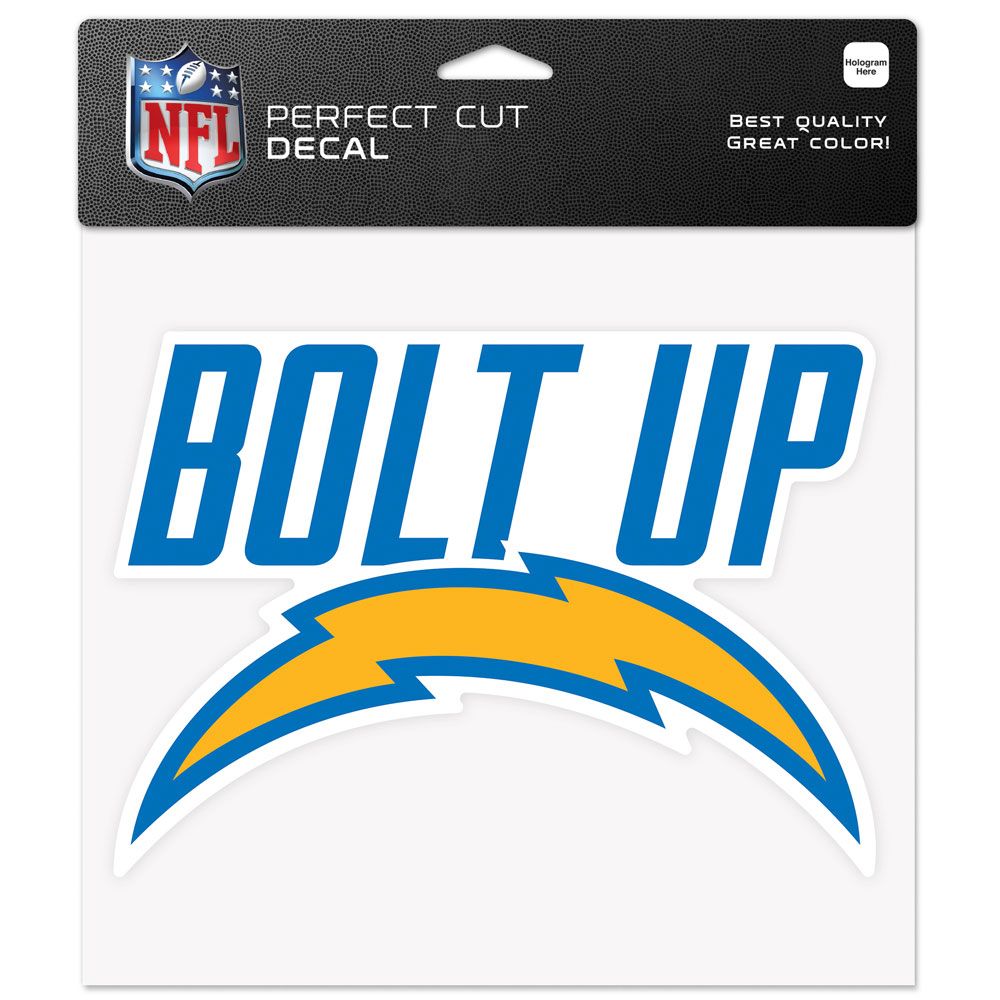 Los Angeles Chargers Decal 8x8 Perfect Cut Color Slogan - WinCraft