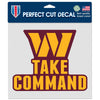 Washington Commanders Decal 8x8 Perfect Cut Color Slogan - WinCraft