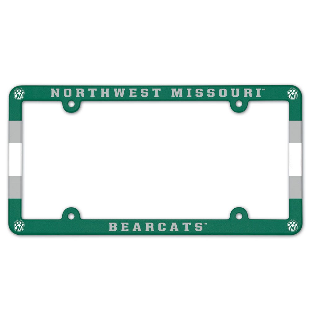 Northwest Missouri State Bearcats License Plate Frame Plastic Full Color Style - WinCraft