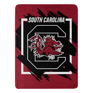 South Carolina Gamecocks Blanket 46x60 Micro Raschel Dimensional Design Rolled - The Northwest Company