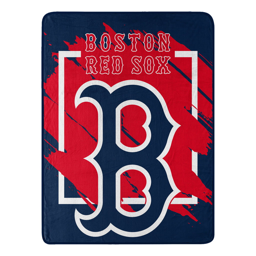 Boston Red Sox Blanket 46x60 Micro Raschel Dimensional Design Rolled - The Northwest Company