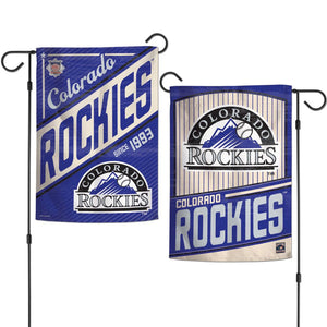 Colorado Rockies Flag 12x18 Garden Style 2 Sided Cooperstown - WinCraft