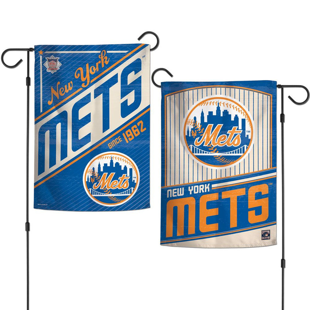 New York Mets Flag 12x18 Garden Style 2 Sided Cooperstown - WinCraft