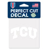TCU Horned Frogs Decal 4x4 Perfect Cut White - WinCraft