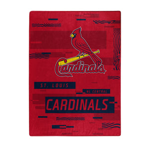 St. Louis Cardinals Blanket 60x80 Raschel Digitize Design - The Northwest Company