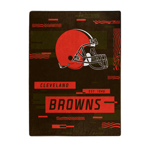 Cleveland Browns Blanket 60x80 Raschel Digitize Design - The Northwest Company