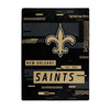 New Orleans Saints Blanket 60x80 Raschel Digitize Design - The Northwest Company