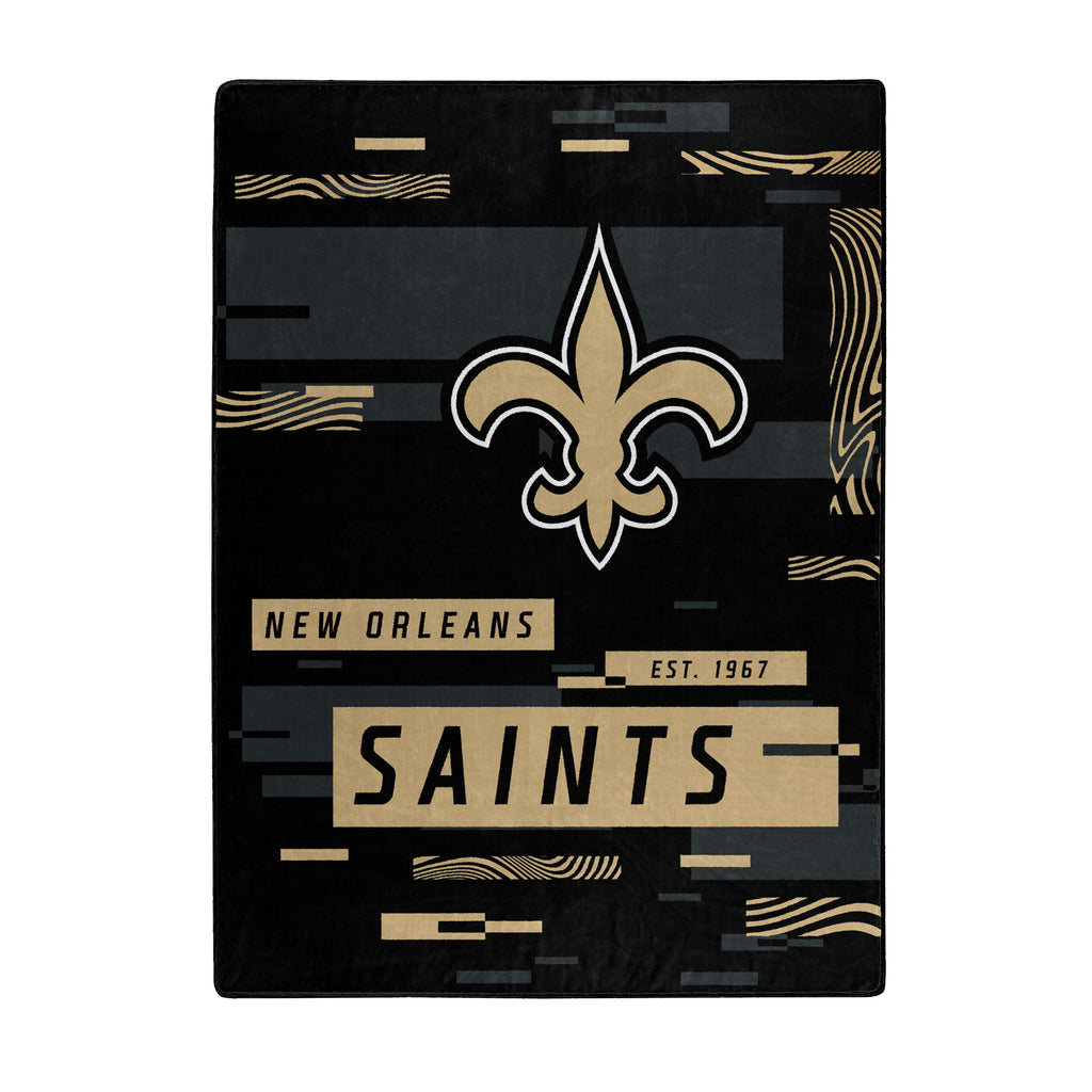 New Orleans Saints Blanket 60x80 Raschel Digitize Design - The Northwest Company