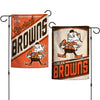 Cleveland Browns Flag 12x18 Garden Style 2 Sided Retro Design - WinCraft