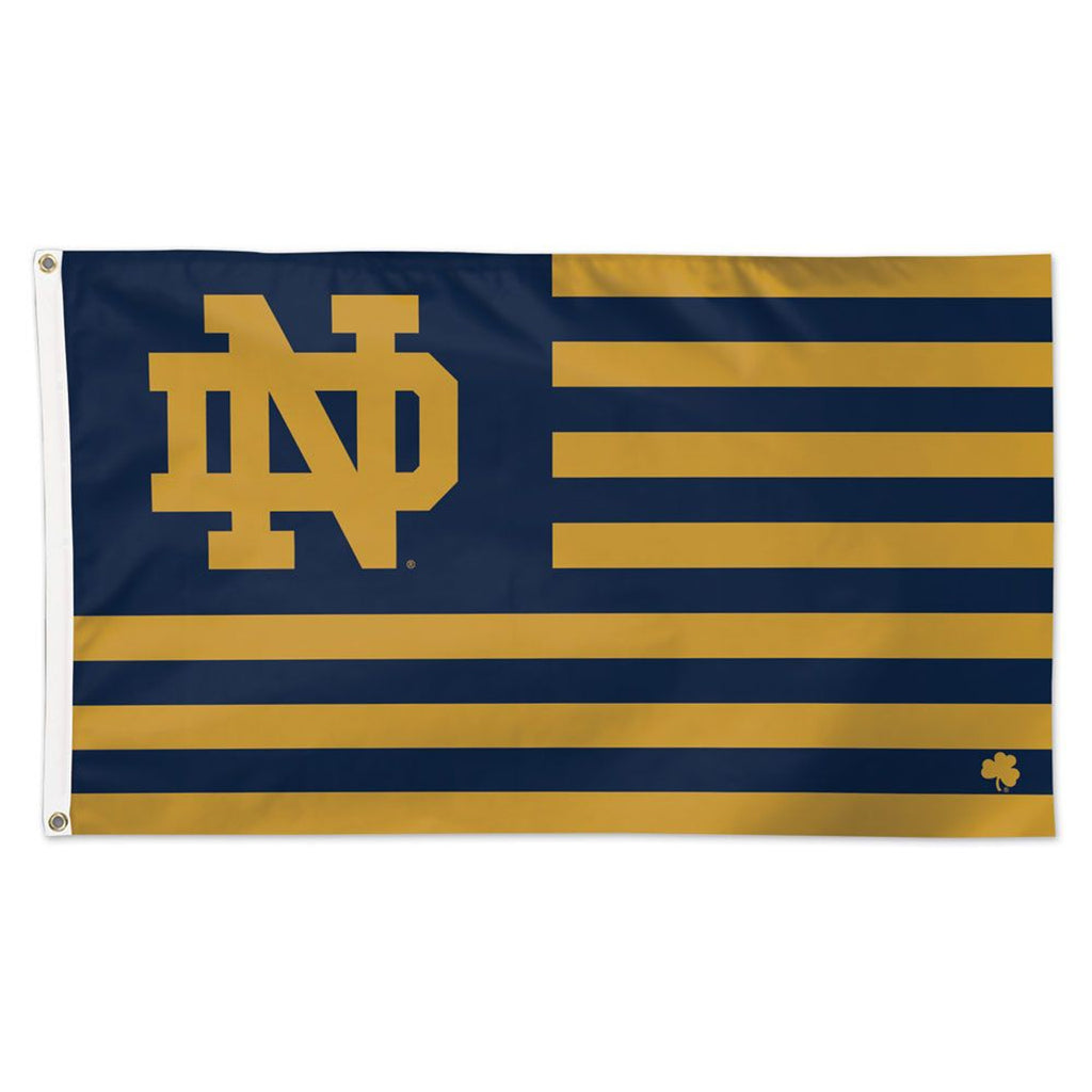 Notre Dame Fighting Irish Flag 3x5 Deluxe Style Stars and Stripes Design - WinCraft