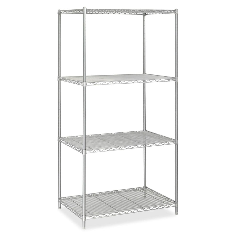 5288BL Industrial Wire Shelving - 36.0'' x 24.0'' x 72.0'' - Steel - 4 x Shelf(ves) - Adjustable Shelf, Durable - Safco