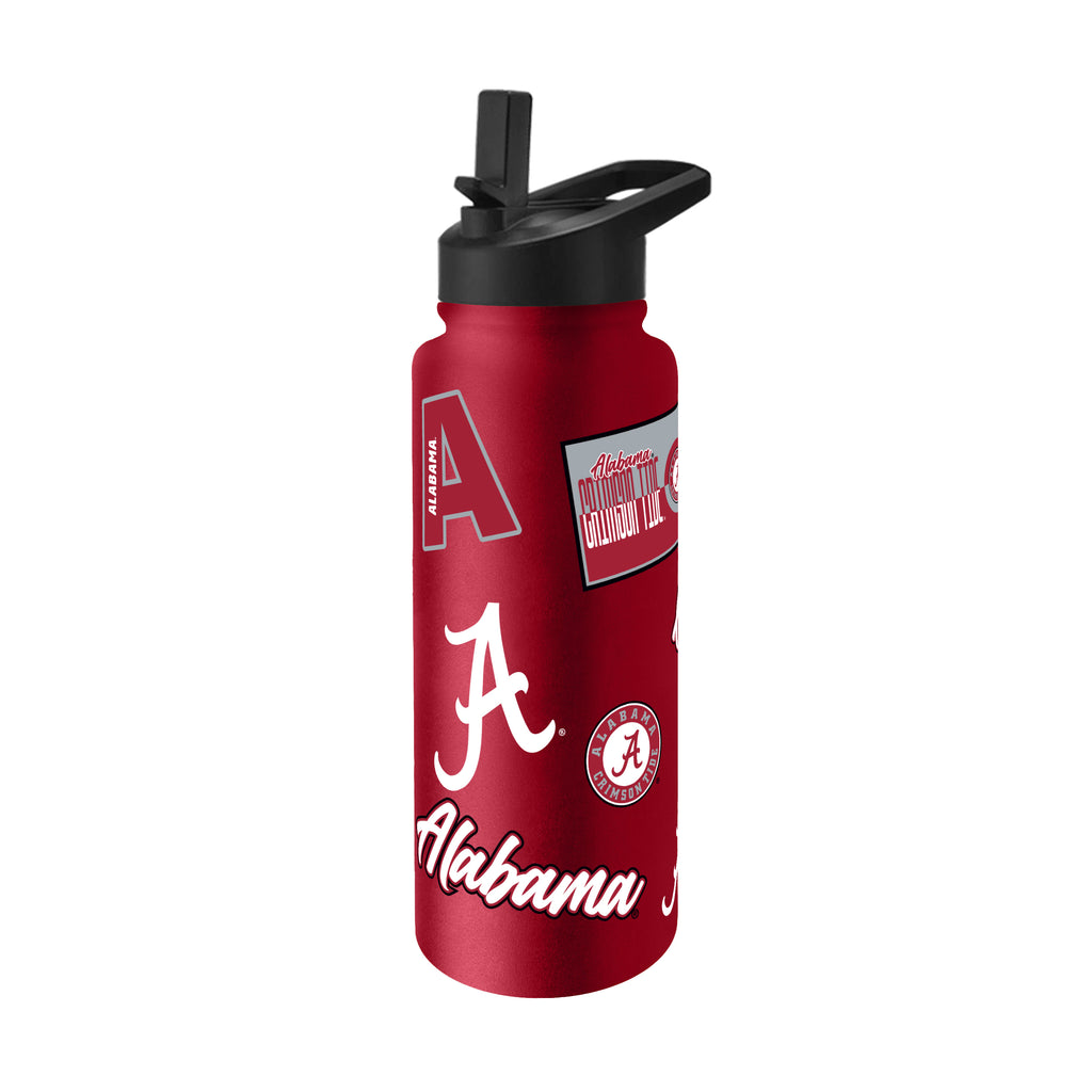 Alabama Crimson Tide Quencher Bottle 34oz Stainless Steel Dreamweave - Logo Brands