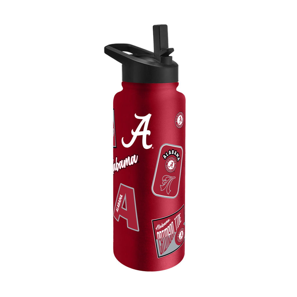 Alabama Crimson Tide Quencher Bottle 34oz Stainless Steel Dreamweave - Logo Brands