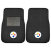 Fanmats - NFL - Pittsburgh Steelers 2-pc Embroidered Car Mat Set 17''x25.5''