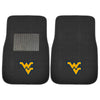 Fanmats - West Virginia University 2-pc Embroidered Car Mat Set 17''x25.5''
