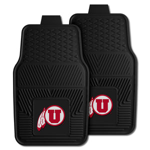 Fanmats - University of Utah 2-pc Vinyl Car Mat Set 17''x27''