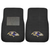 Fanmats - NFL - Baltimore Ravens 2-pc Embroidered Car Mat Set 17''x25.5''
