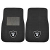 Fanmats - NFL - Oakland Raiders 2-pc Embroidered Car Mat Set 17''x25.5''
