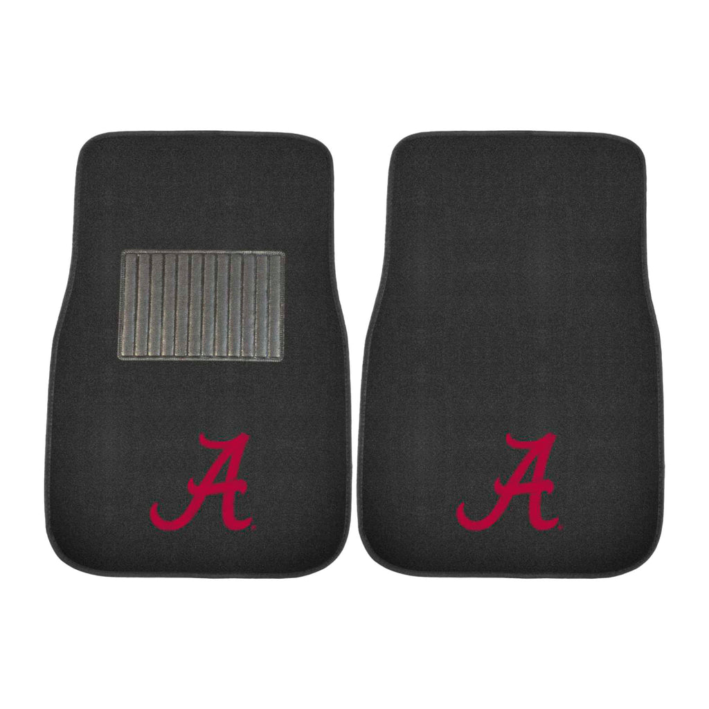 Fanmats - University of Alabama 2-pc Embroidered Car Mat Set 17''x25.5''