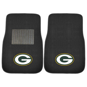 Fanmats - NFL - Green Bay Packers 2-pc Embroidered Car Mat Set 17''x25.5''