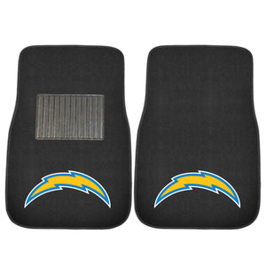 Fanmats - NFL - Los Angeles Chargers 2-pc Embroidered Car Mat Set  17''x25.5''