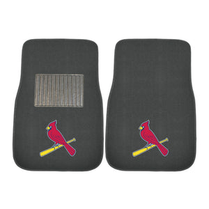 Fanmats - MLB - St. Louis Cardinals 2-pc Embroidered Car Mat Set 17''x25.5''