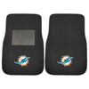Fanmats - NFL - Miami Dolphins 2-pc Embroidered Car Mat Set 17''x25.5''