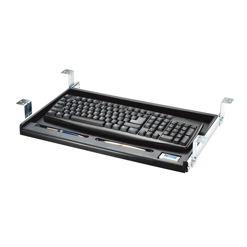 Standard Under Desk Keyboard Tray (Platinum) - Aidata
