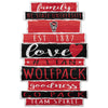 North Carolina State Wolfpack Sign 11x17 Wood Family Word - WinCraft