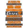 Tennessee Volunteers Sign 11x17 Wood Family Word - WinCraft
