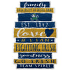 Notre Dame Fighting Irish Sign 11x17 Wood Family Word Design - WinCraft