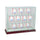 10 Baseball Upright Display Case with Cherry Moulding