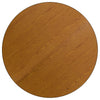60'' Round Oak Thermal Laminate Activity Table - Height Adjustable Short Legs - Flash Furniture