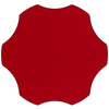 60'' Flower Red Thermal Laminate Activity Table - Height Adjustable Short Legs - Flash Furniture