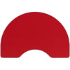 48''W x 72''L Kidney Red HP Activity Table - Height Adjustable Short Legs - Flash Furniture