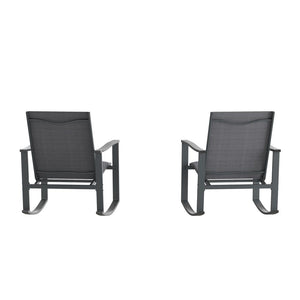 Modern Set of 2 Outdoor Rocking Chairs - Flash Furniture