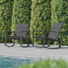 Modern Set of 2 Outdoor Rocking Chairs - Flash Furniture