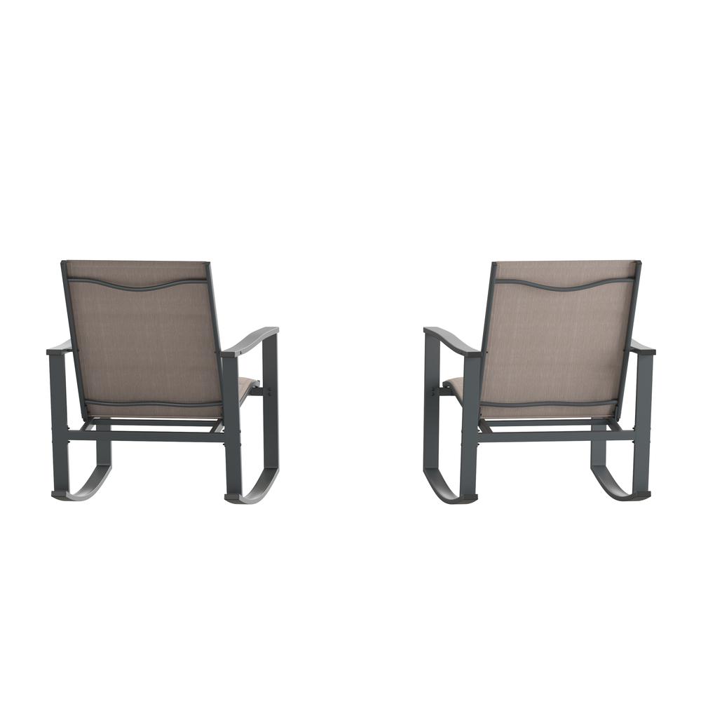 Modern Set of 2 Outdoor Rocking Chairs - Flash Furniture