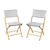 Set of 2 Modern Folding French Bistro Chairs - Flash Furniture