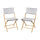 Set of 2 Modern Folding French Bistro Chairs - Flash Furniture