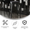 Modern Industrial Metal Bar Stool with Poly Resin Seat, Set of 4 - Flash Furniture